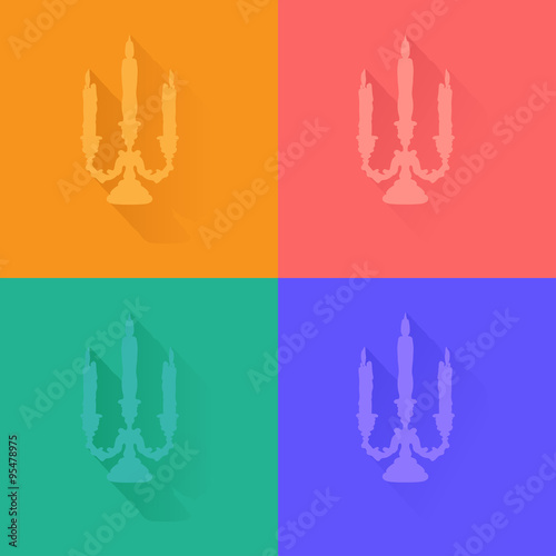 silhouette of candlestick