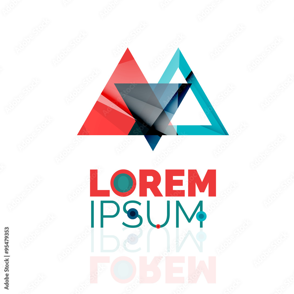 Logo, abstract geometric business icon Logo, abstract geometric business icon
