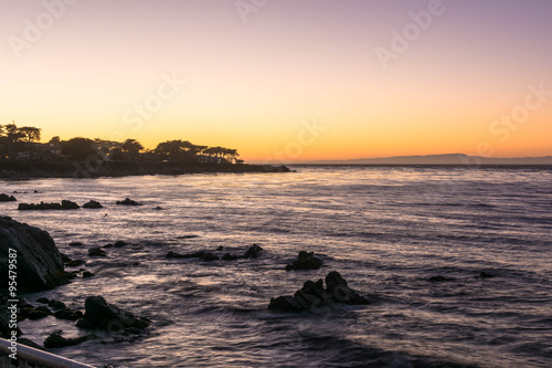 Sunset on Monterey Bay, California