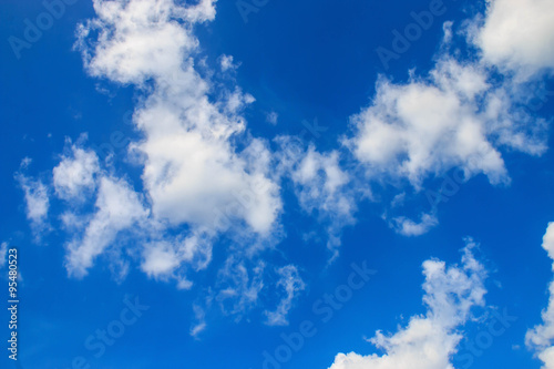 blue sky with cloud closeup  soft focus