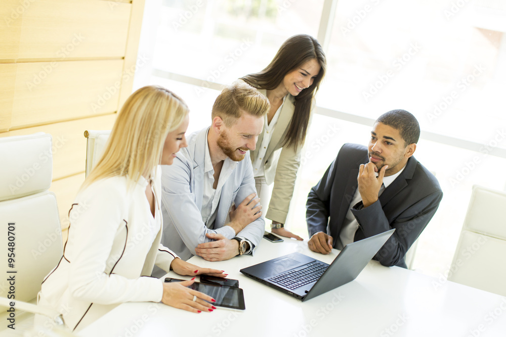 Multiethnic people working in the office Multiethnic people working in the office