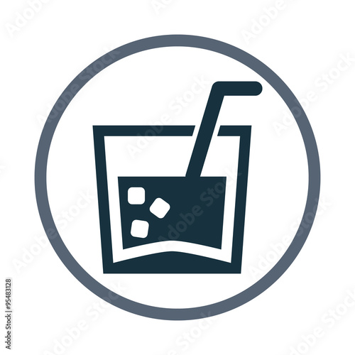 Glass of soda icon