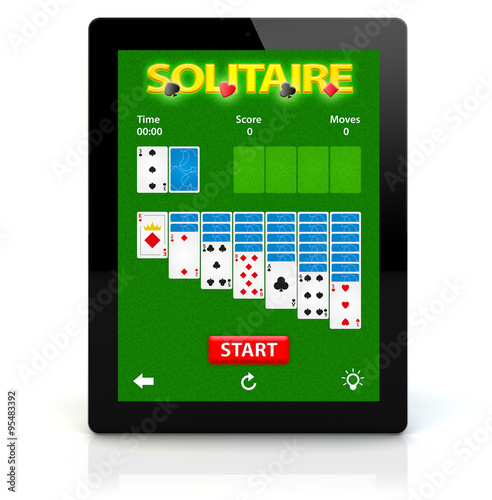 Canvas Print tablet pc solitaire app