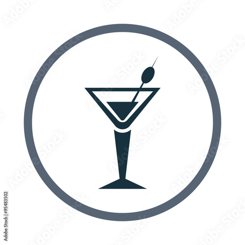 Glass of martini icon