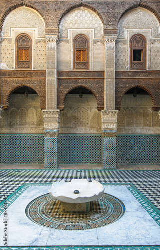 Al Attarine Madrasa in Fez, Morocco