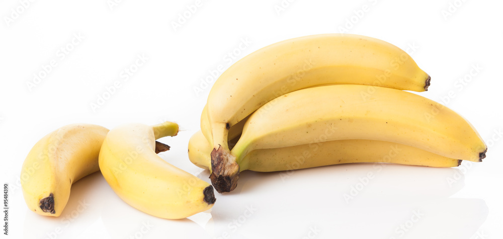 Bunch of bananas isolated on white background Bunch of bananas isolated on white background