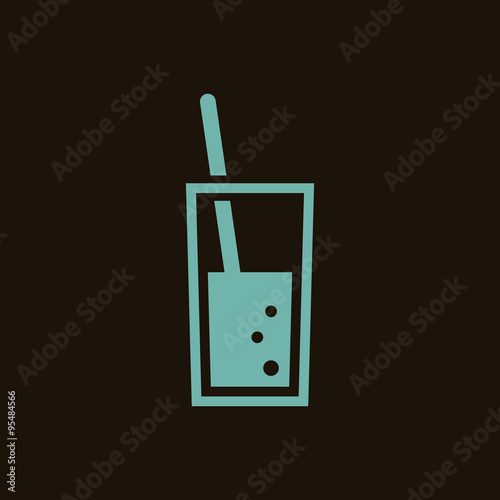 Glass of soda icon