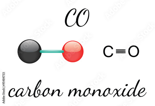 CO carbon monoxide molecule