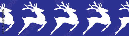 Seamless Pattern Christmas Deer 
