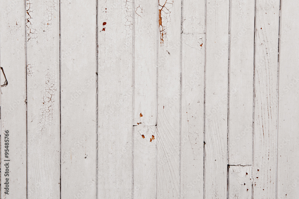 White wooden background with the effect of craquelure White wooden background with the effect of craquelure