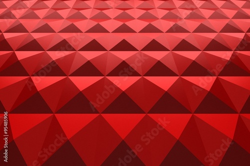 background of red 3d abstract pyramids