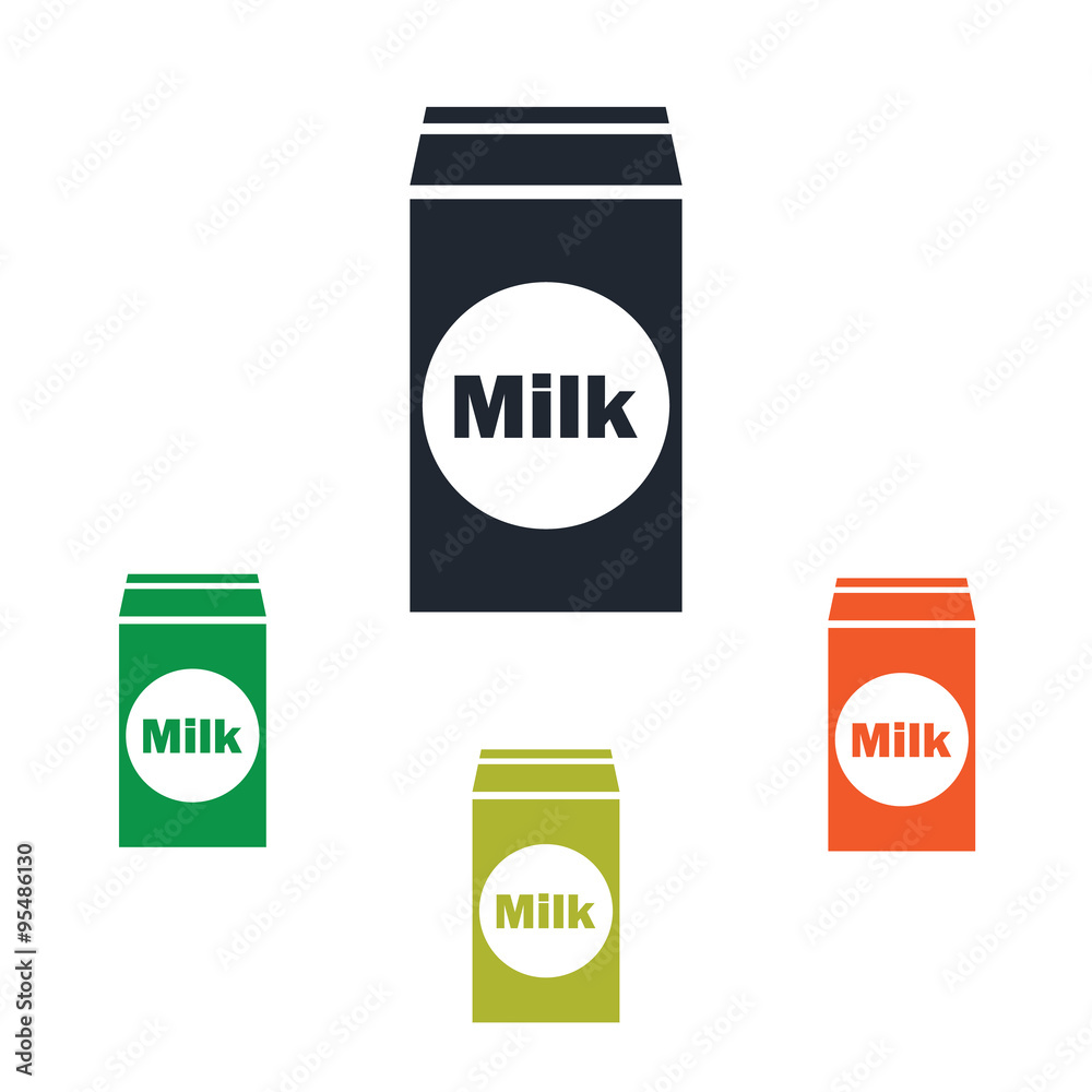 Package of milk icon