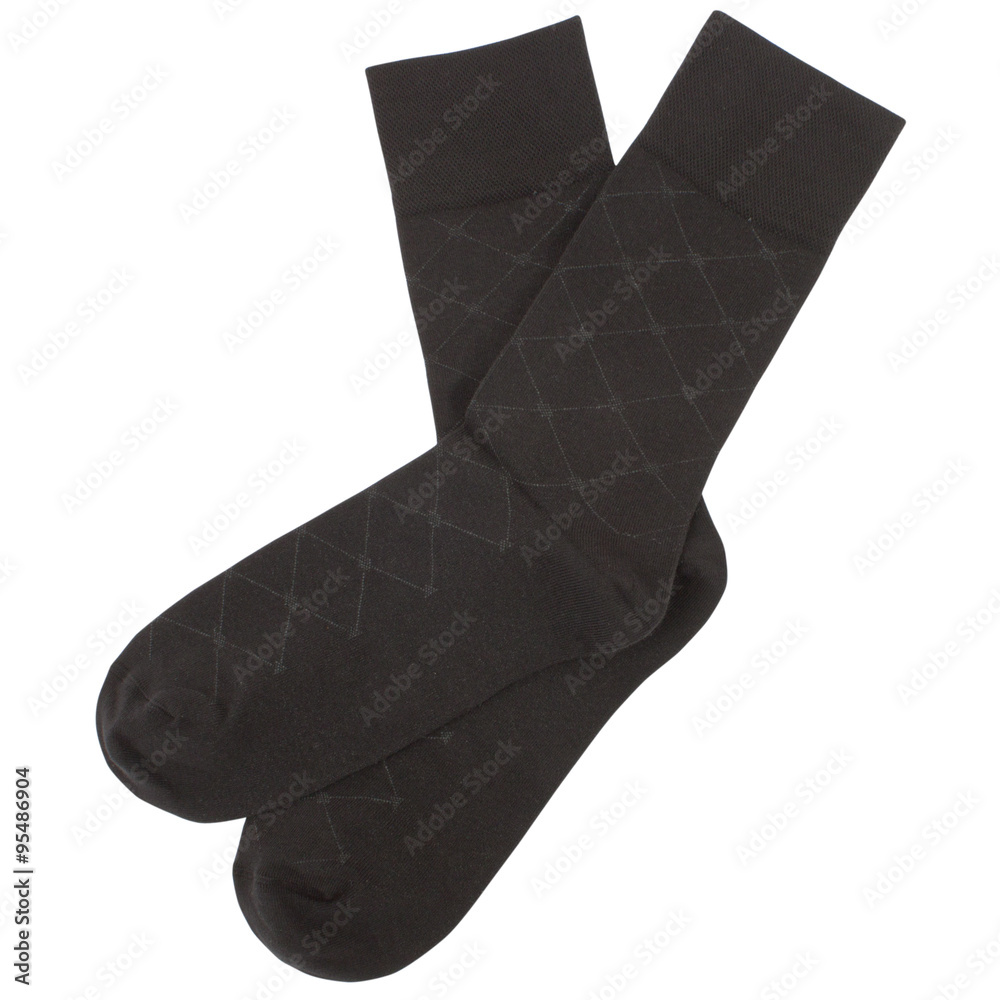 Pair of socks. Isolated on white background