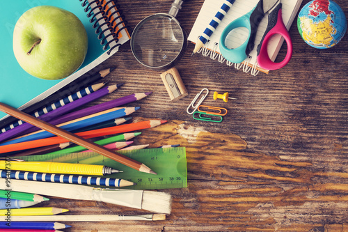 Obraz na plátně School supplies