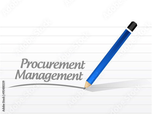 Procurement Management message sign concept © alexmillos