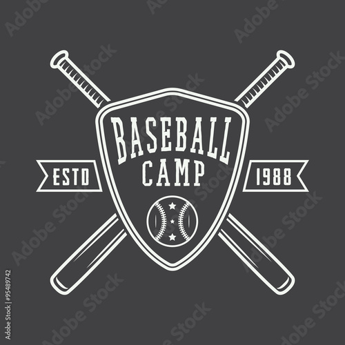 Vintage baseball logo, emblem, badge and design elements. 