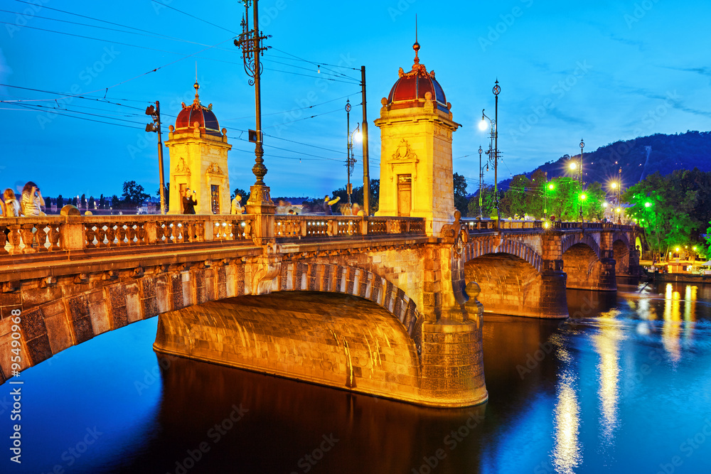 PRAGUE, CZECH REPUBLIC- SEPTEMBER 13, 2015: Beautiful view Old B
