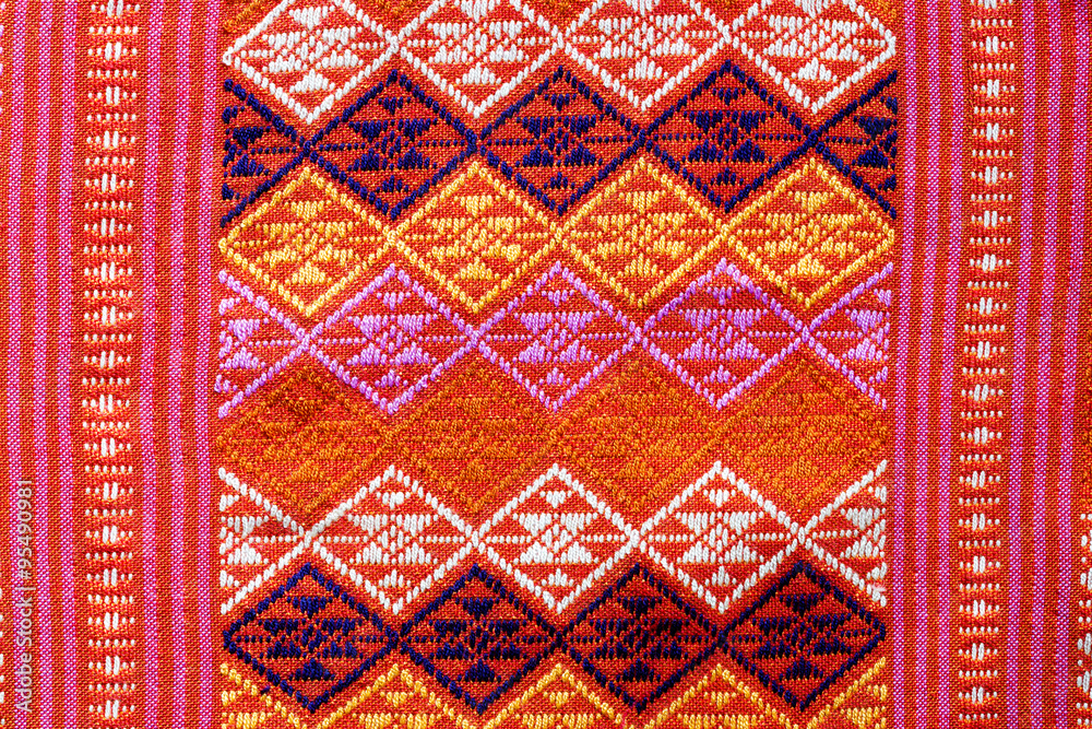 Thai silk fabric pattern Thai silk fabric pattern