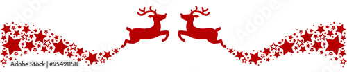 Two Reindeer with Stardust