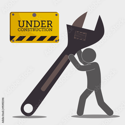 Under construction graphic advertising