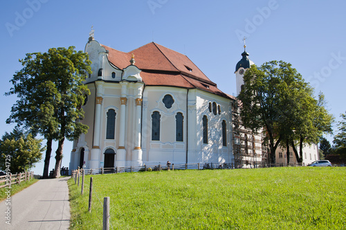The Bavarian Wieskirche is one of the most famous places of pilgrimage in Germany.
