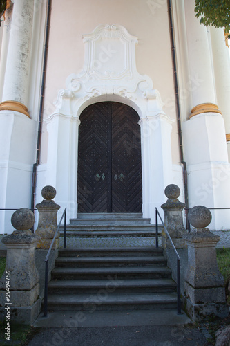 The Bavarian Wieskirche is one of the most famous places of pilgrimage in Germany. photo