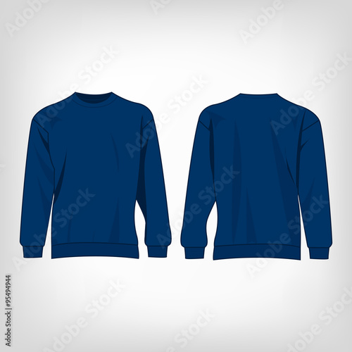 Sport blue sweater isolated vector