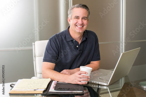 Casual mature businessman