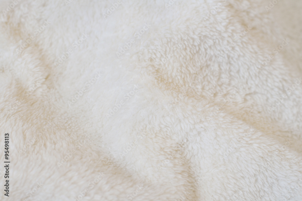 Beige background of plush fabric Beige background of plush fabric
