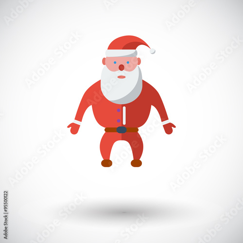 Santa Claus icon flat
