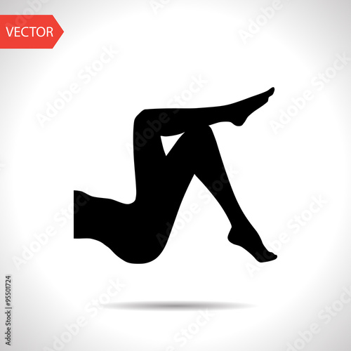 woman legs vector icon