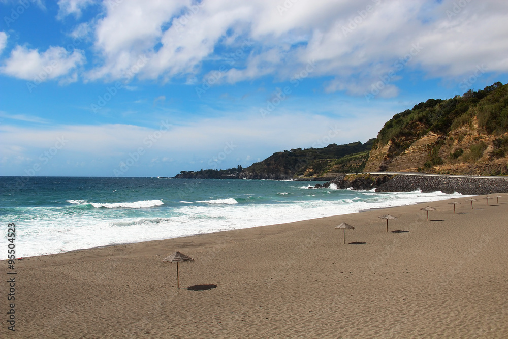 Beach on St. Miguel island, Azores