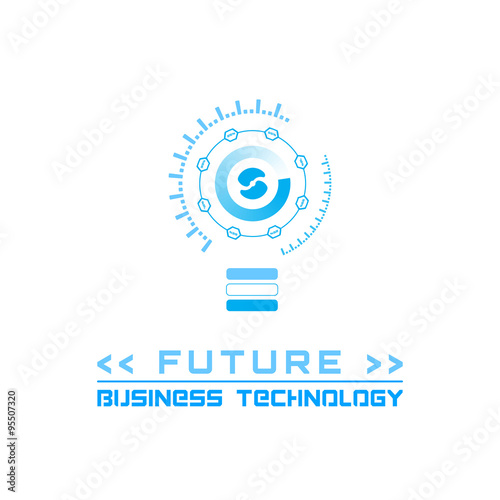 future element icons, business logo bulb, vector technology © me4light