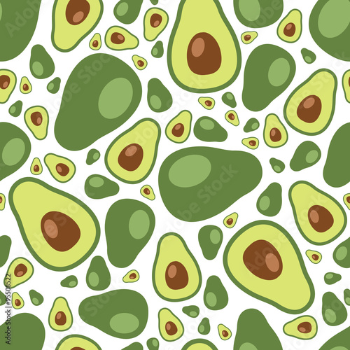 avocado seamless pattern