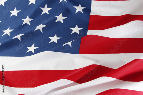 American flag closeup