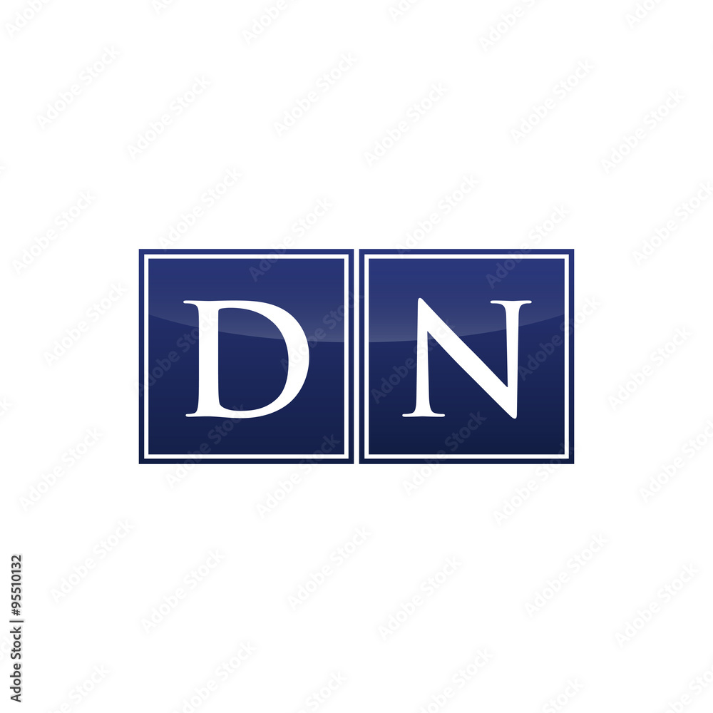 Letter Initial Logo DN Letter Initial Logo DN