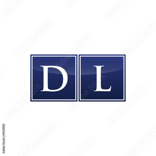 Letter Initial Logo DL