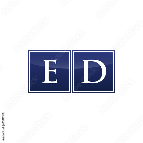 Letter Initial Logo ED
