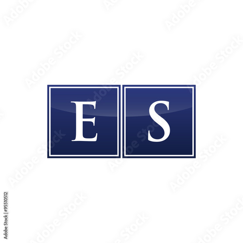 Letter Initial Logo ES