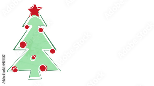 christmas tree child's draw...