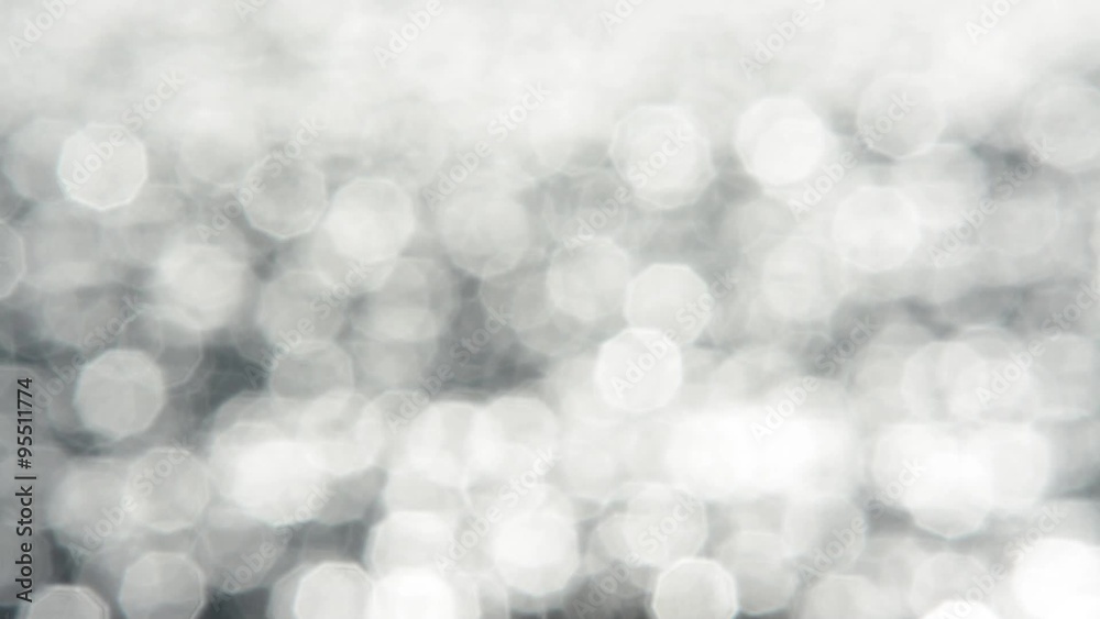Reflections on the sea with blur effect