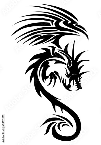 Wallpaper Mural flying dragon tattoo Torontodigital.ca