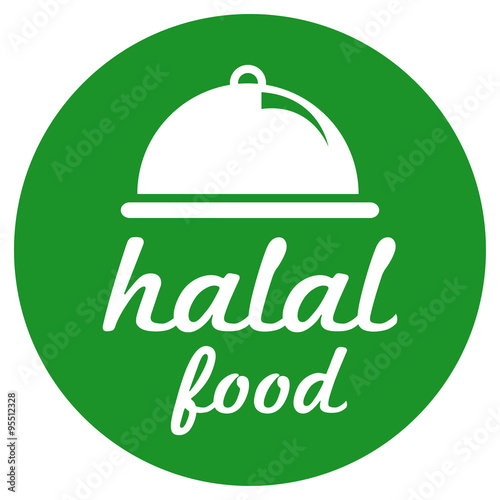 sticker halal food