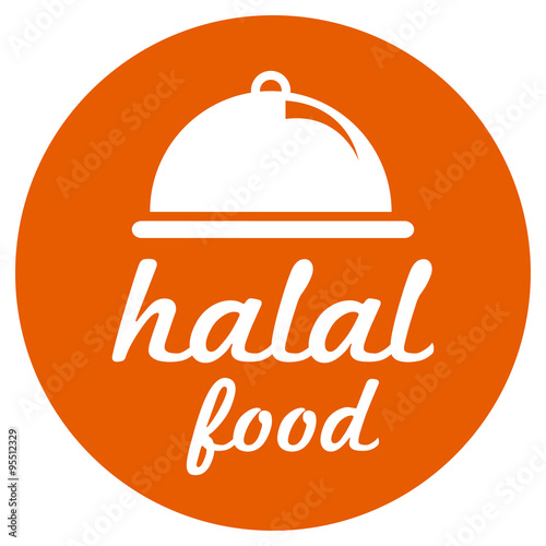 hallal food, sticker