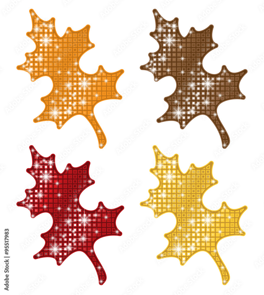 Glittering Autumn Leaves Glittering Autumn Leaves