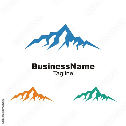Mount logo icon vector
