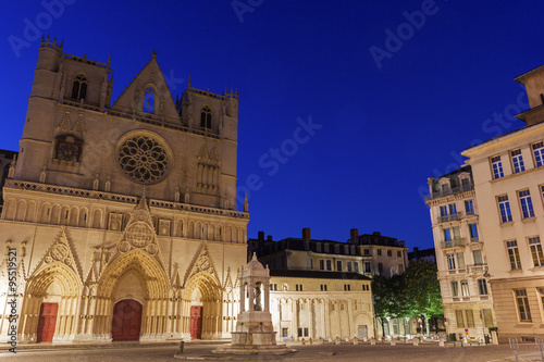 Lyon Cathedral in France © prosiaczeq