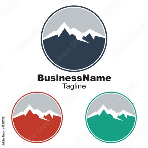 Mount logo icon vector