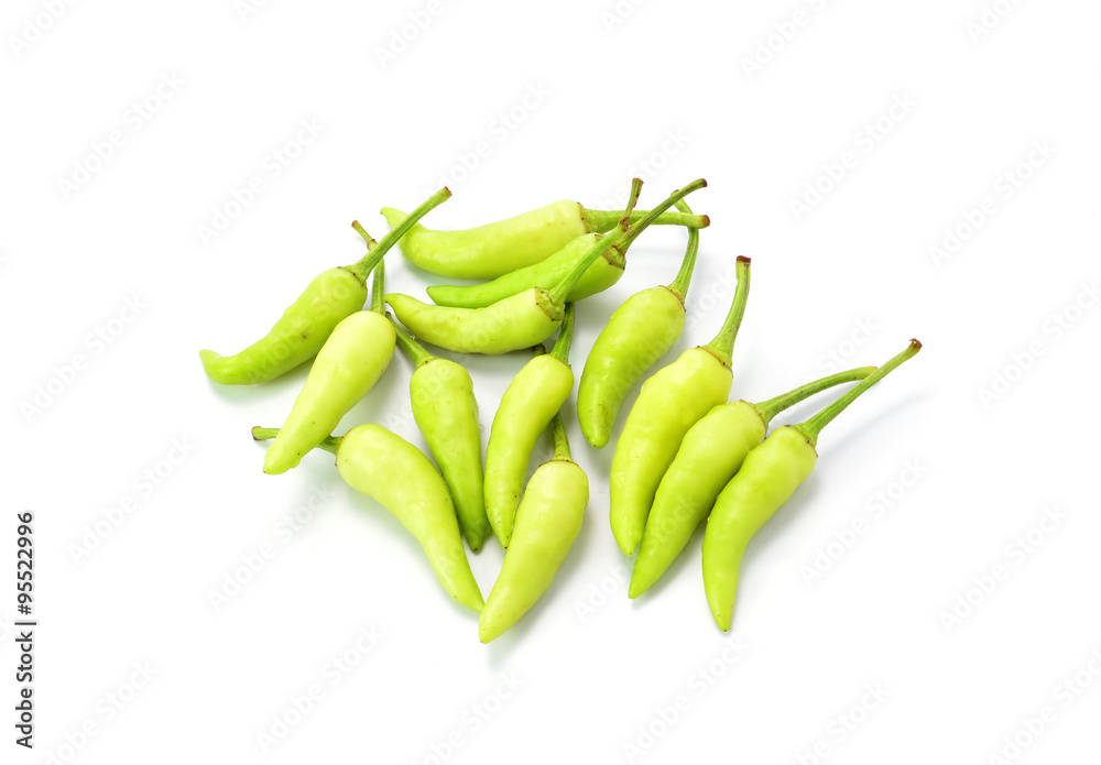 green pepper isolated on a white background green pepper isolated on a white background