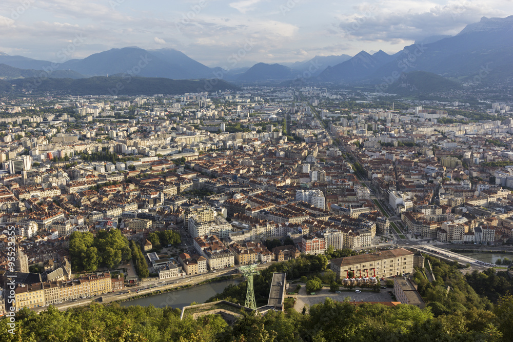 View on Grenoble in France
